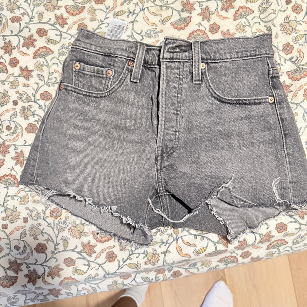 Levi's Charcoal Jean Shorts for Women